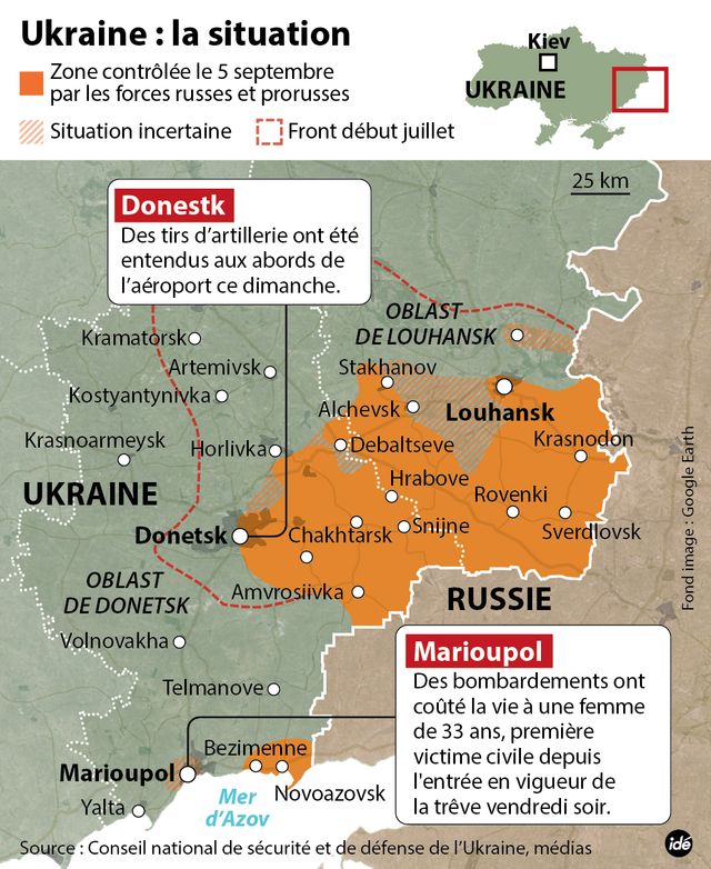 La situation en Ukraine au 5 septembre