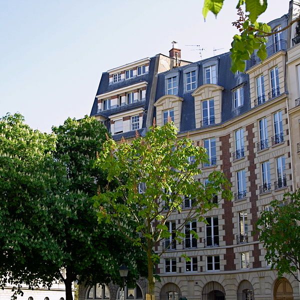 La Place Dauphine à Paris (Île de la Cité)