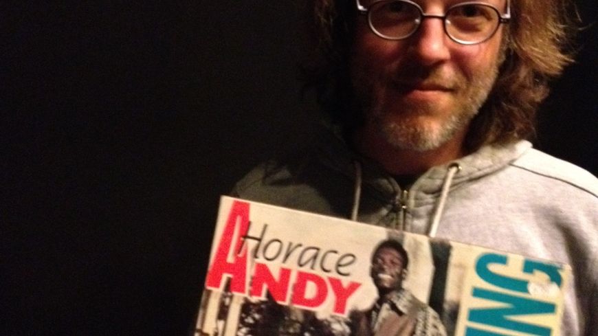 Chab, ingénieur du son et son vinyle Horace Andy, studio 108, 03.09.2014