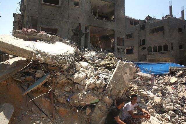 reconstruction Gaza - maison détruite
