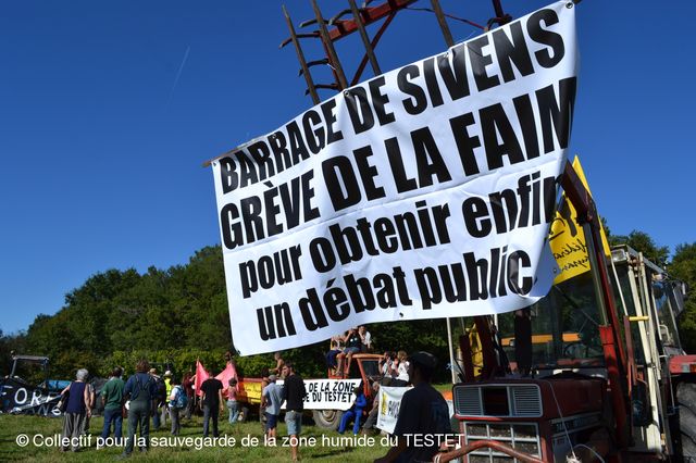 Manifestation de soutien au collectif du Testet
