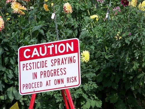 Pesticide spraying
