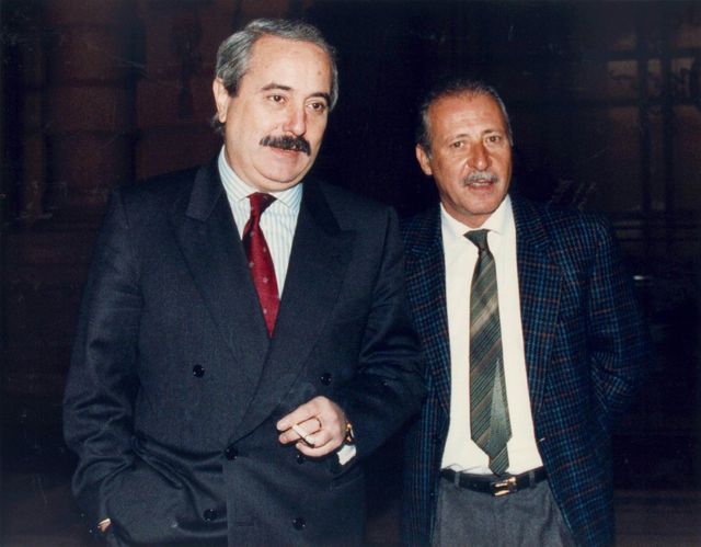 Les juges italiens Giovanni Falcone et Paolo Borsellino