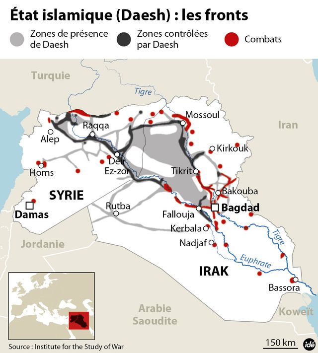 Infographie Etat Islamique en Irak