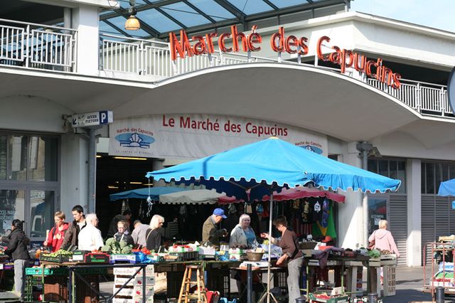 Le marché des Capucins à Bordeaux