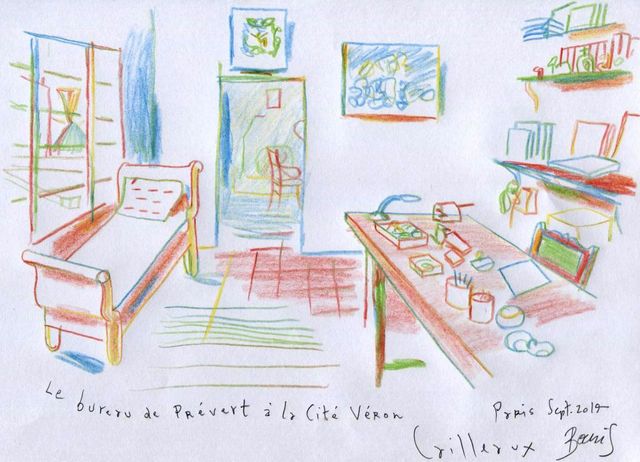 Bureau de Jacques Prévert