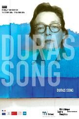 Affiche expo Duras Song à BPI Pompidou