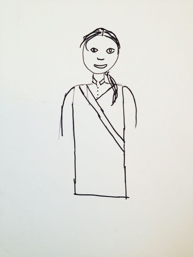 L'autoportrait de Sashka en uniforme