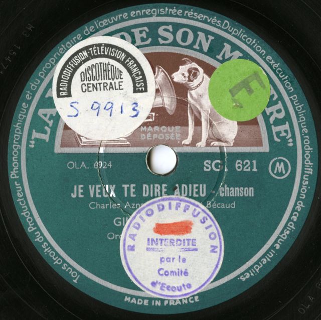 Gilbert Bécaud - "Je veux te dire adieu"