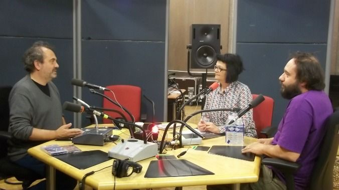 Bruno Letort, Emmanuelle Pellegrini et Arnaud Rivière au studio 107 par S Noël