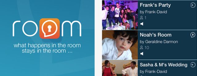 Capture de l'application française Room