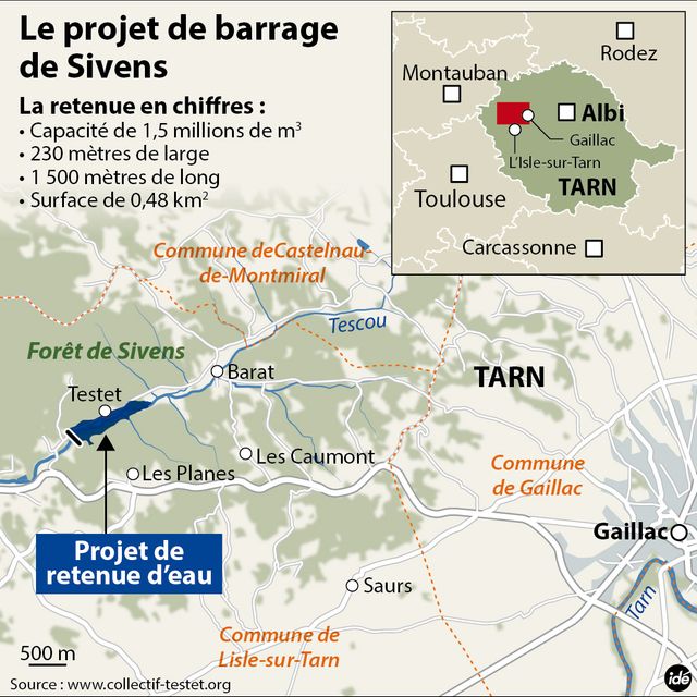 Le projet de barrage de Sivens
