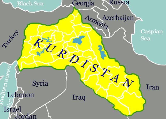 carte Kurdistan