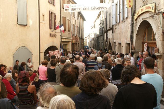 Manifestation du 05/08 à Barres des Cévennes