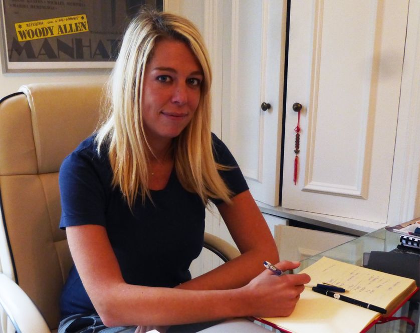 Cécile Sellam, scénariste de comédies pour le cinéma, en octobre 2014, à Paris