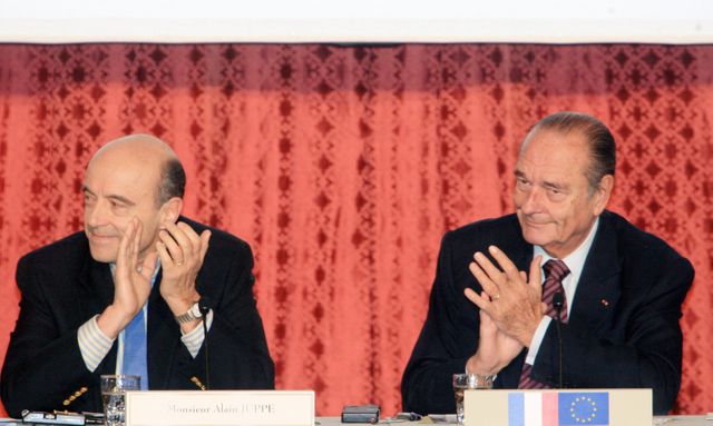 Alain Juppé et Jacques Chirac en 2007