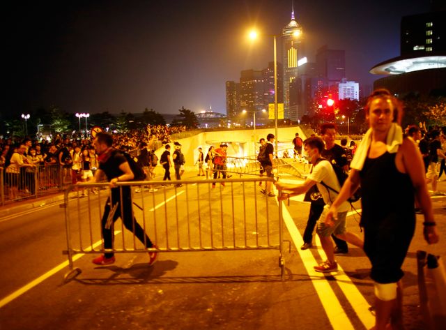 La tension est montée dans la soirée à Hong-Kong