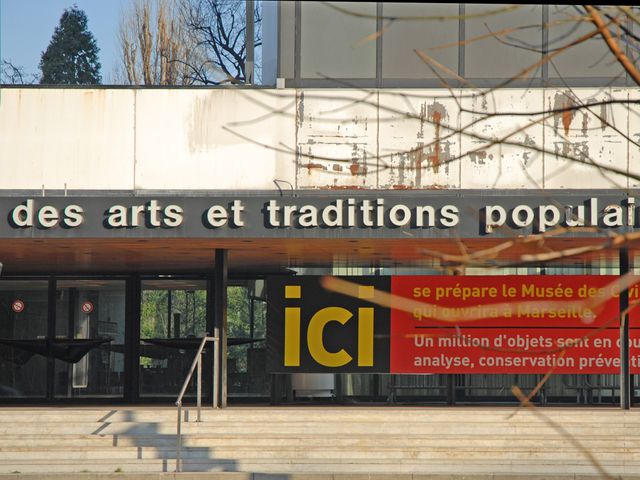 L'entrée de l'ancien musée national des arts et traditions populaires