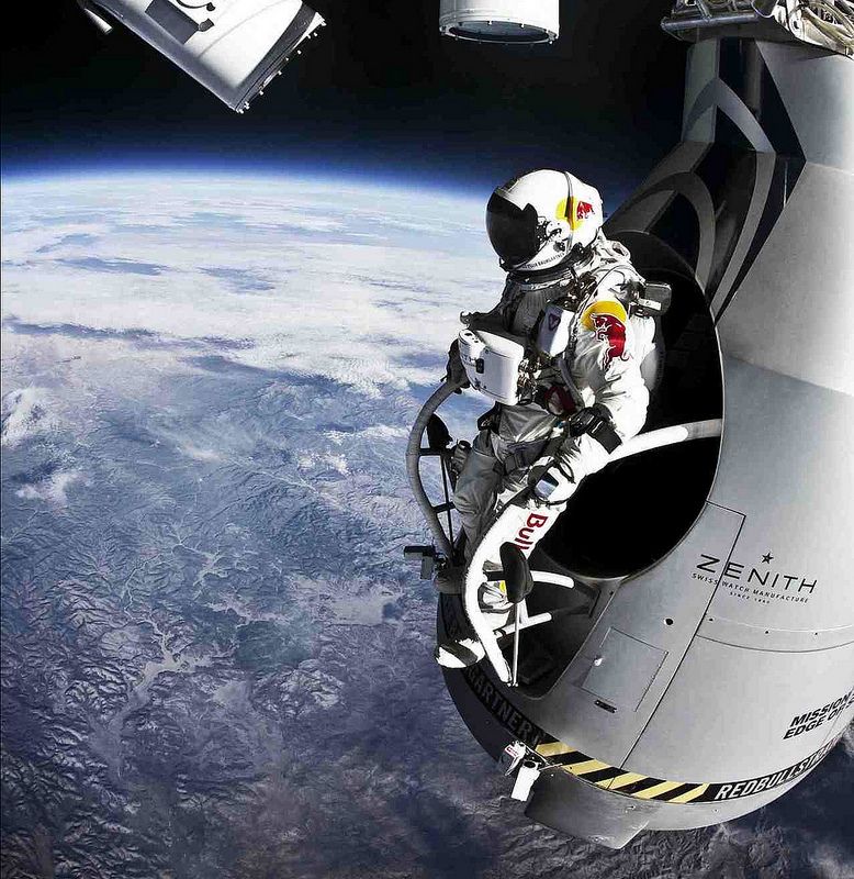 Felix Baumgartner à un pas du vide