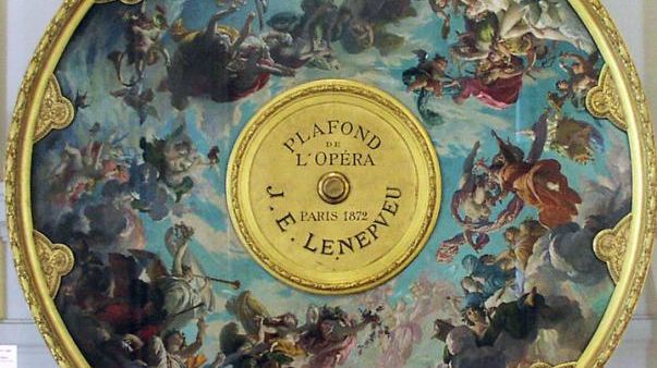 Le plafond initial de l'Opéra de Paris