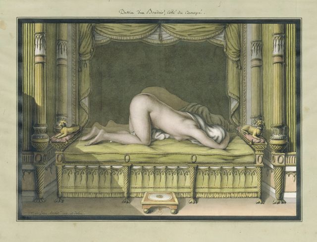 SADE à Orsay : JJ Lequeu, dessin de boudoir