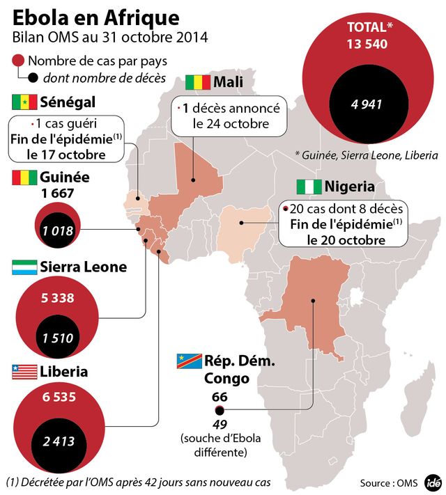 Ebola : près de 5 000 morts en Afrique de l'Ouest idé