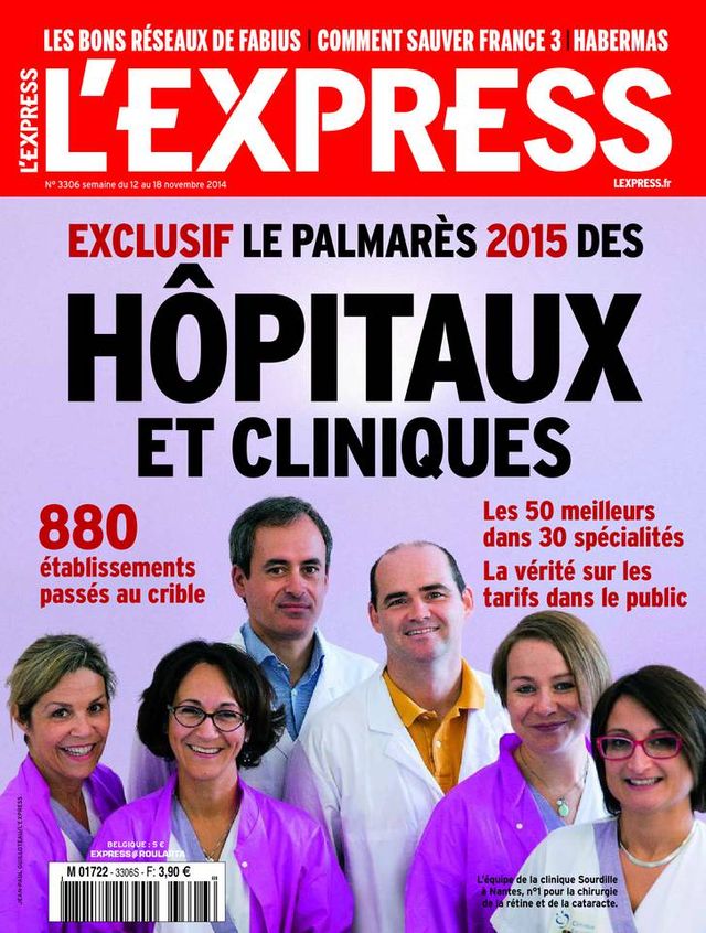 Une de l'Express du 13 novembre 2014