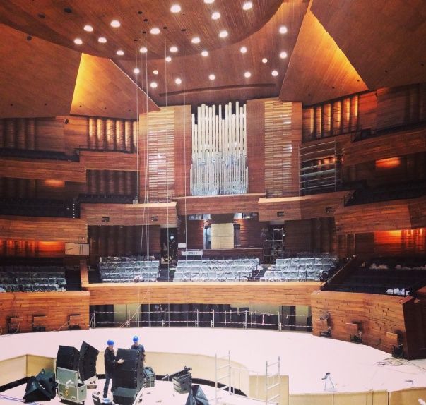 A J-15 de l'inauguration, visite guidée sur le chantier de l'Auditorium de Radio France... © AS Architecture-Studio, Gaspard Joly, Jean-François Bonne / Maison de la Radio : Henry Bernard
