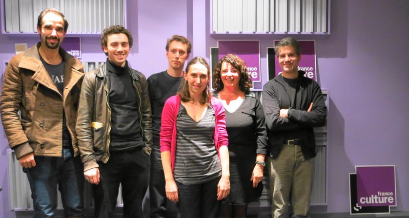 Avec la troupe de « Martyr », Aline Pailler & Olivier Saksik, en charge de la presse