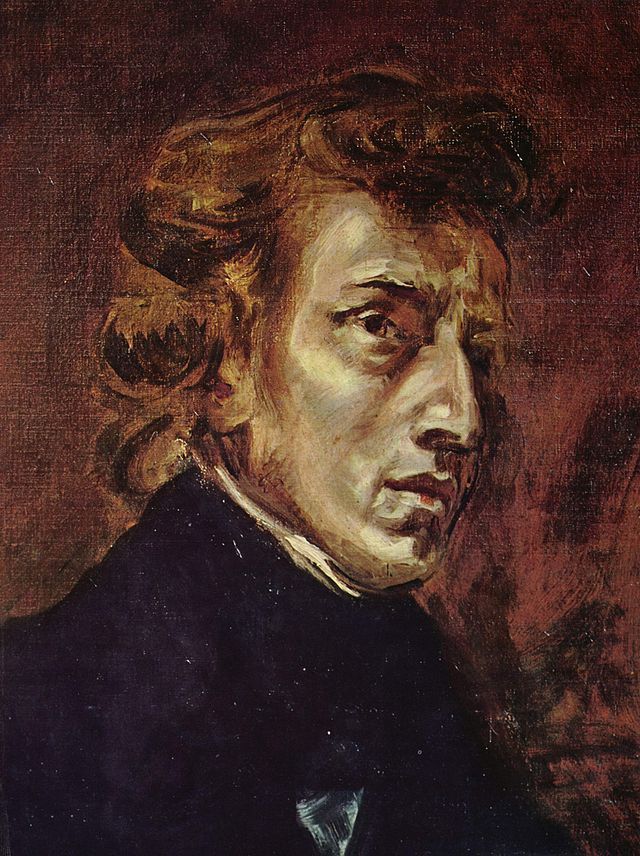 Frédéric Chopin par Eugène Delacroix 1838
