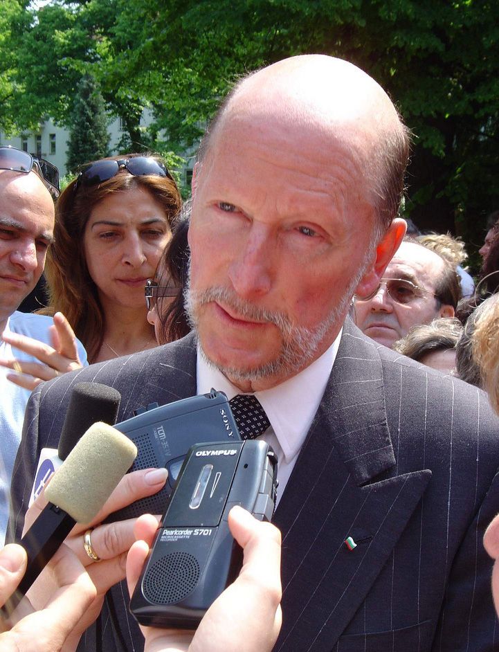 Simeon Sakskoburggotski, l'ex-roi Siméon II, à Berlin en 2005