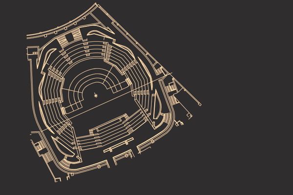Plan de l'Auditorium vu de haut © Radio France