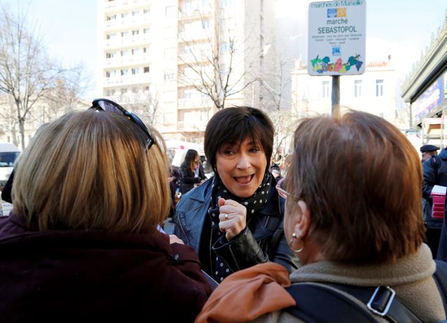 Marie-Arlette Carlotti en pleine campagne