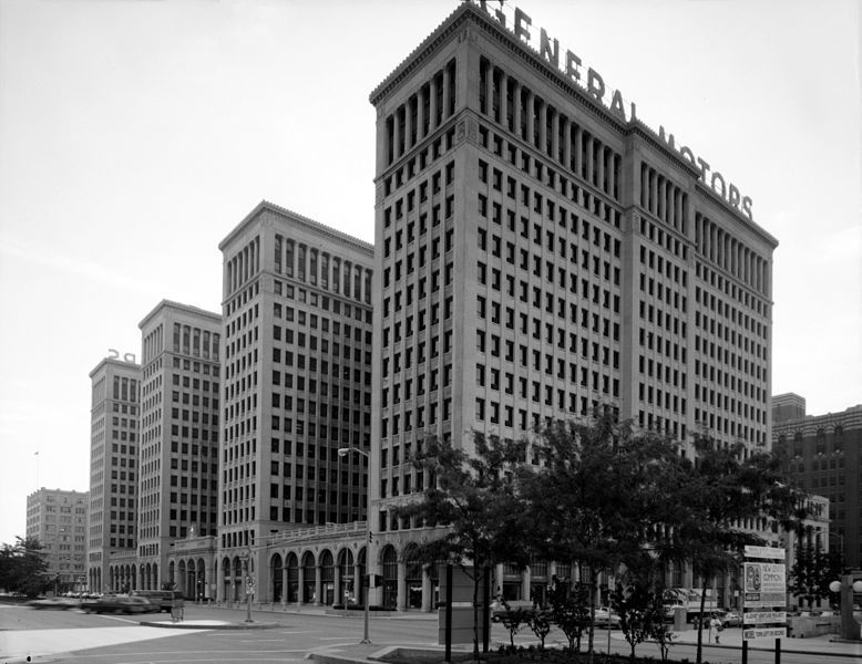 Bâtiments de General Motors, Detroit Michigan.