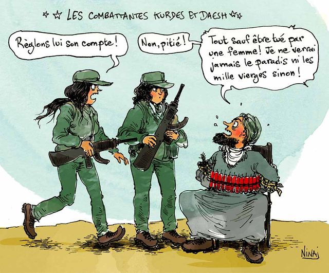 Combattantes kurdes daesh