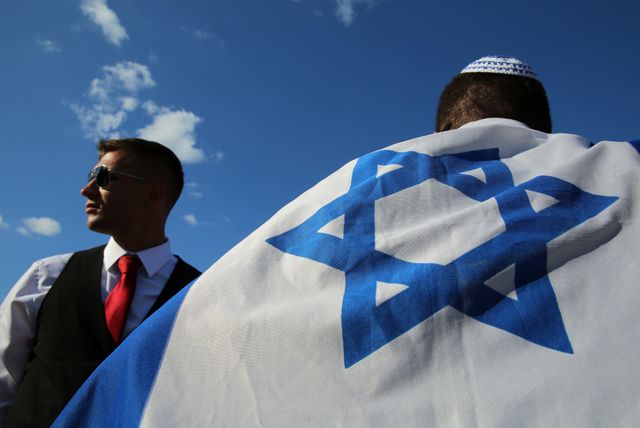 Une manifestation de soutien à Israël à St-Petersbourg (07/14)