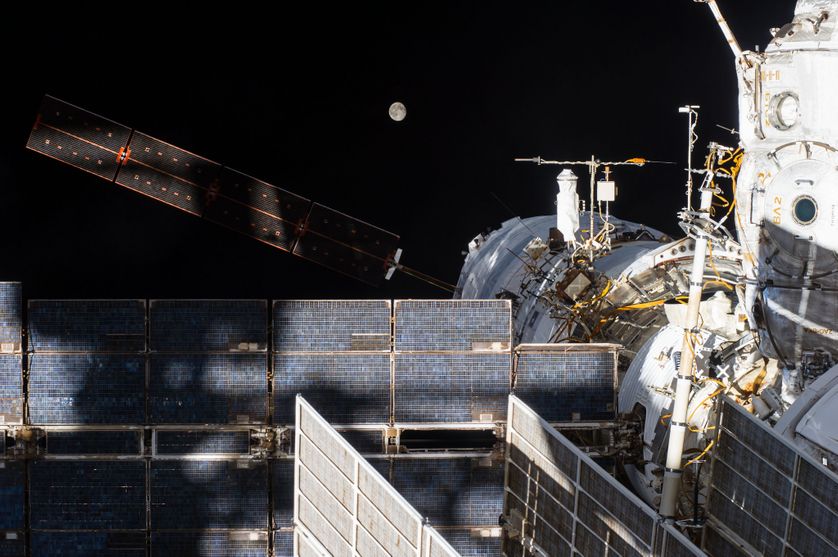 Le module ATV George Lemaître, sur l'ISS.