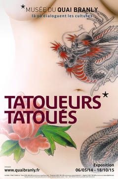 Affiche exo "Tatoueurs, tatoués" au quai Branly