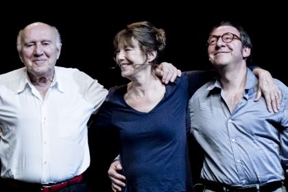 Michel PIccoli, Jane Birkin, Hervé Pierre. Photo © Gilles Vidal