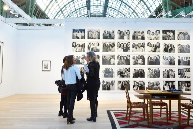 Fraenkel Gallery's Booth with Nicholas Nixon's Brown Sisters' series, the Grand Palais, 12 November 2014
