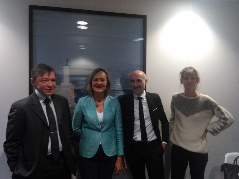 Stéphane Rozès, Cécile Cornudet, Frédéric Lazorthes et Marika Mathieu