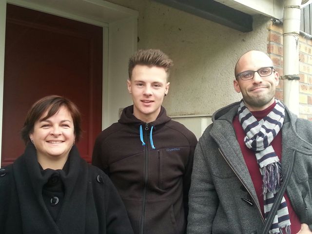 Catherine, Pierre et Arnaud à SOS Village d'enfants à Plaisir