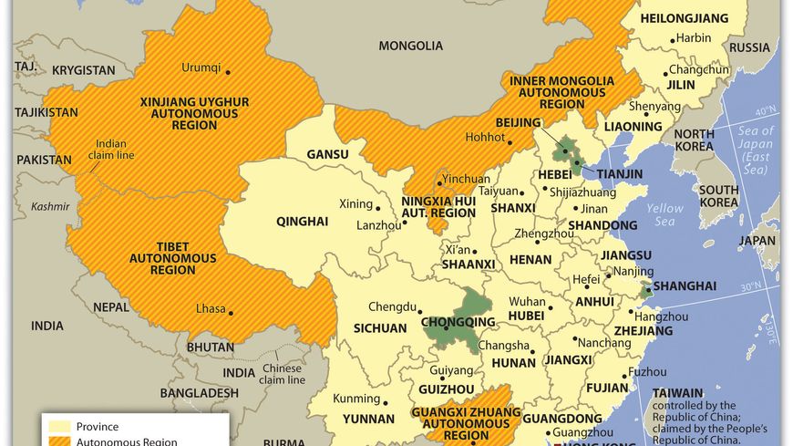 China and Its Administrative Divisions, Including Autonomous Regions, Municipalities, and SARs