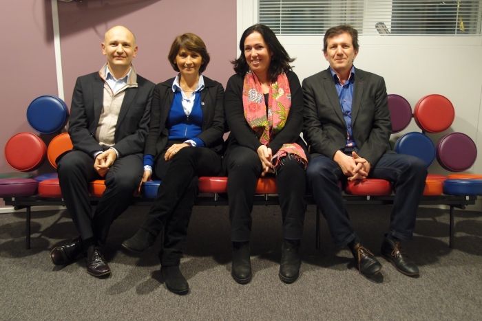Rémi Godeau, Dominique Rousset, Sandrine Foulon et Thierry Fabre