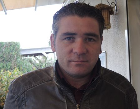 Cédric Turcas, secrétaire général de la CGT Saint-Nazaire, en décembre 2014