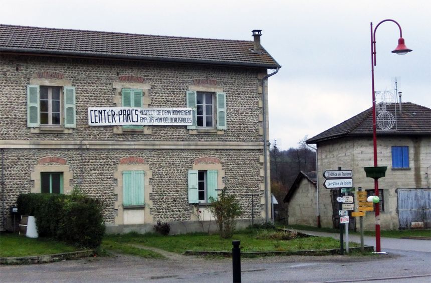 Les partisans du projet de Center Parcs à Roybon, en Isère, en décembre 2014