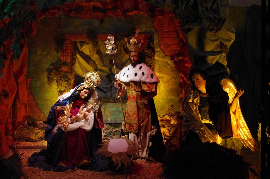 crèche de Noel - cathédrale ANtigua, Guatémala