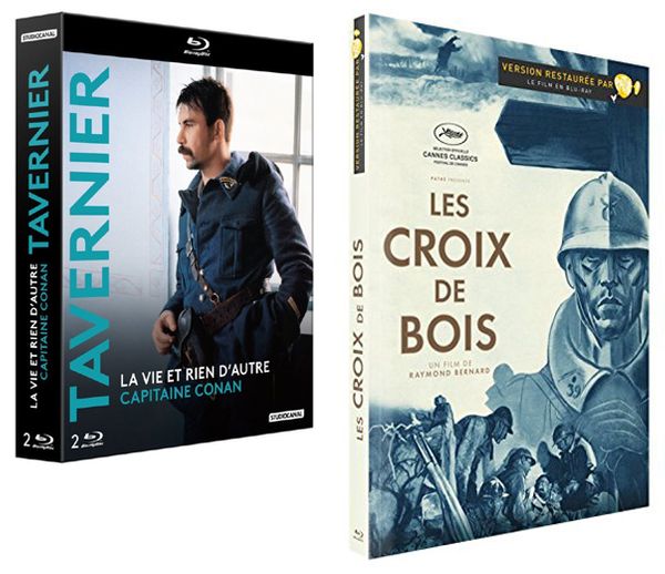 Coffret Blu Ray StudioCanal Tavernier LA VIE ET RIEN D'AUTRE (1989) - CAPITAINE CONAN (1996) / Blu Ray Pathé LES CROIX DE BOIS, Raymond Bernard (1932)