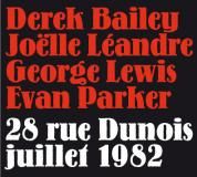cd Quartet Léandre / Lewis / Bailey / Parker au Dunois en 1982