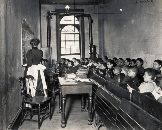 École, New York, 1886